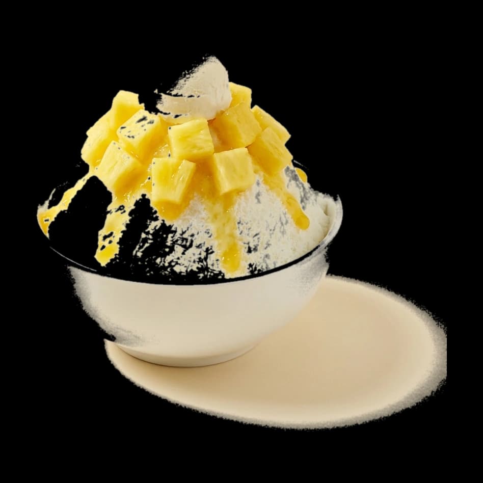 Pineapple – Milk Shaved Bingsu