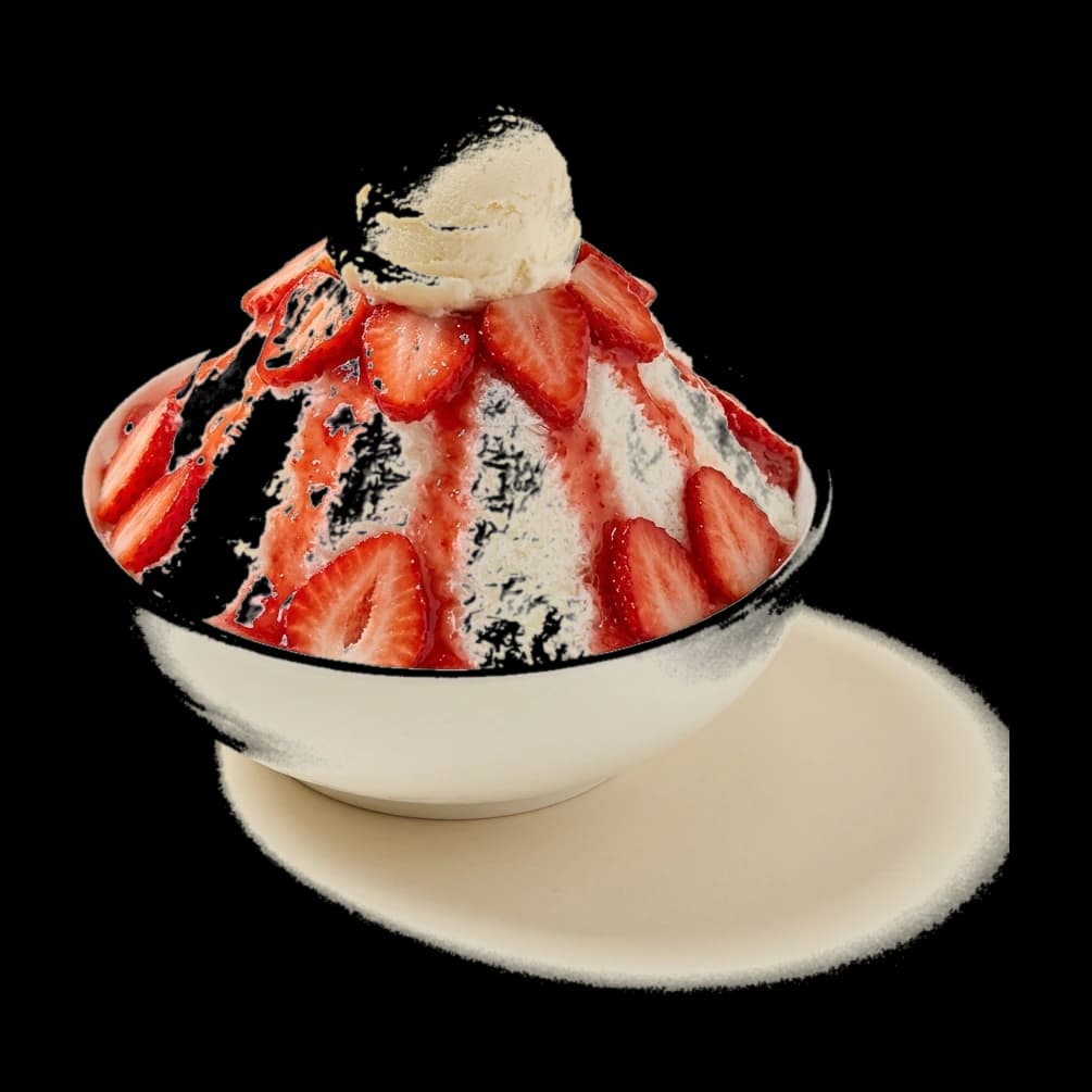Strawberry – Milk Shaved Bingsu