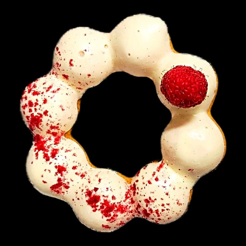White Choco Raspberry – Mochi Donuts