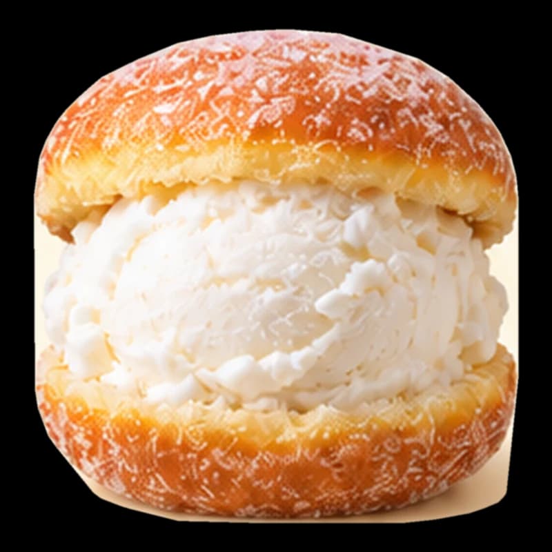 Coconut – Malasada Ice Cream Sandwich