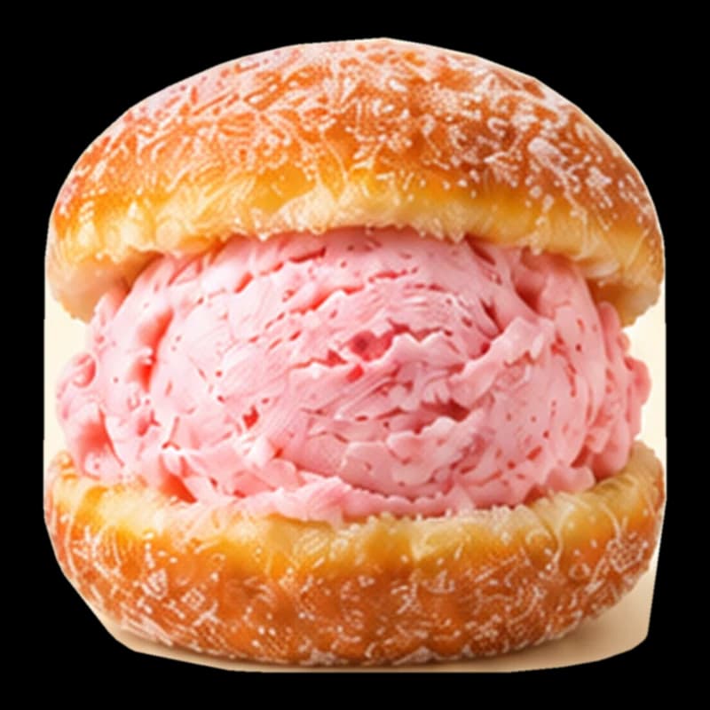 Strawberry – Malasada Ice Cream Sandwich