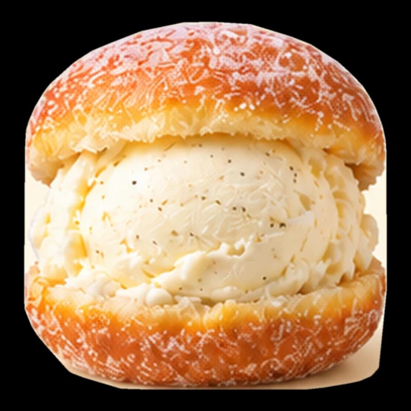 Vanilla – Malasada Ice Cream Sandwich
